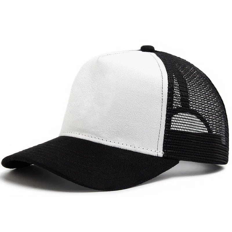 Personality Hot selling 5 panel Mesh Suede