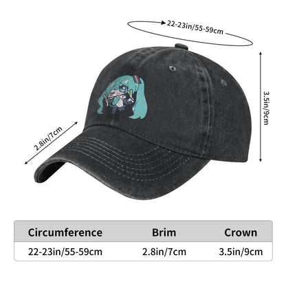 Casual Hatsunes Mikus Vocaloid Baseball Caps