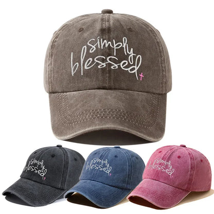 Simply Blessed Wide brimmed Sunshade Baseball Hat