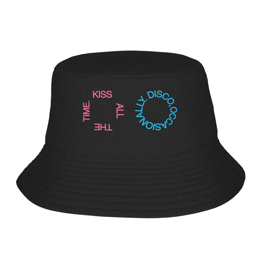 Kiss All The Time  Bucket Hat For Men Women