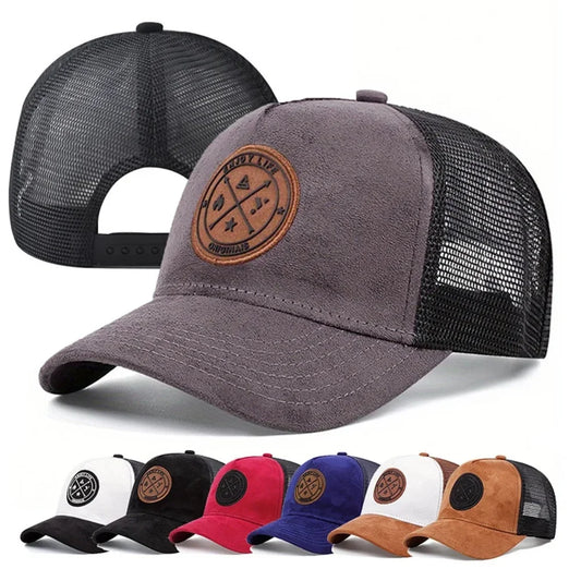 Summer Mesh Baseball Cap ENJOY LIFE Letter Patch Trucker Hat