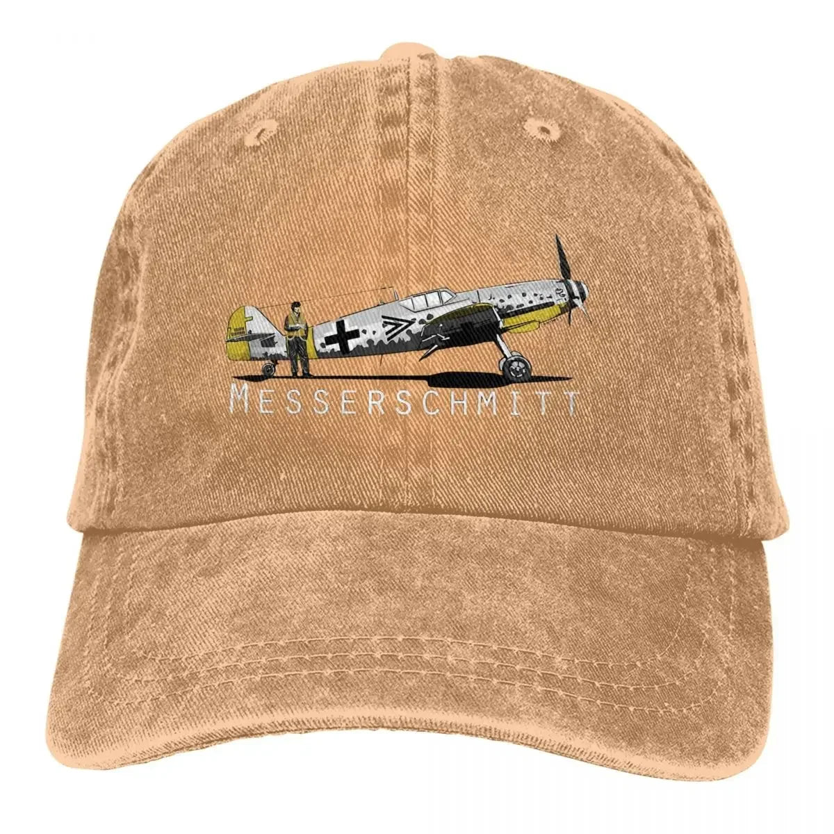 Airplane Lover Multicolor Hat Peaked Men Women's Cowboy Cap BF 109 Baseball Caps