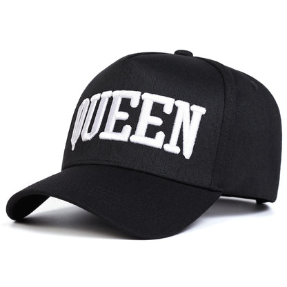 Unisex QUEEN KING Letter Embroidery Baseball Caps Spring And Autumn Outdoor