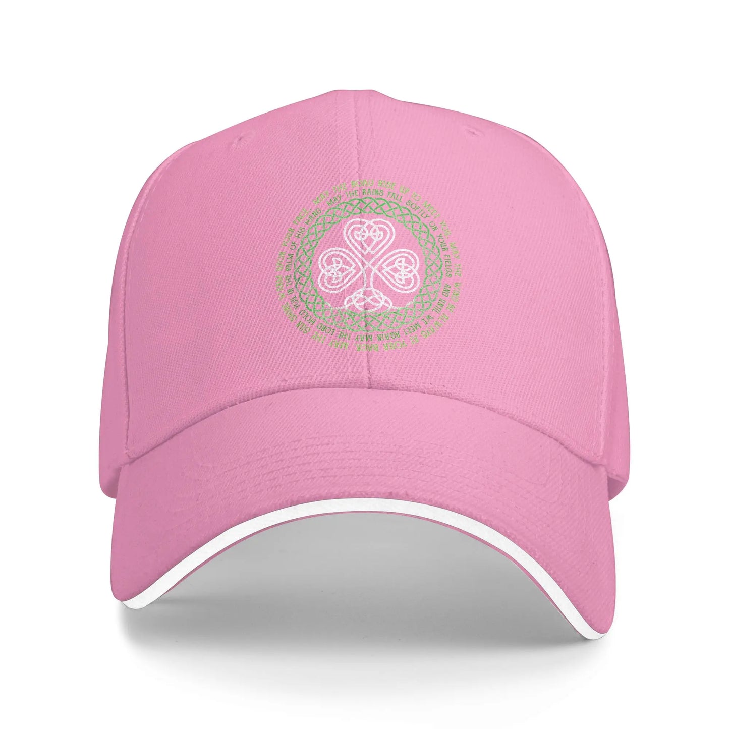 Irish Blessing Celtic Knot 4 Leaf Clover Luck Patricks Day Baseball Cap