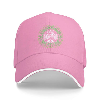 Irish Blessing Celtic Knot 4 Leaf Clover Luck Patricks Day Baseball Cap