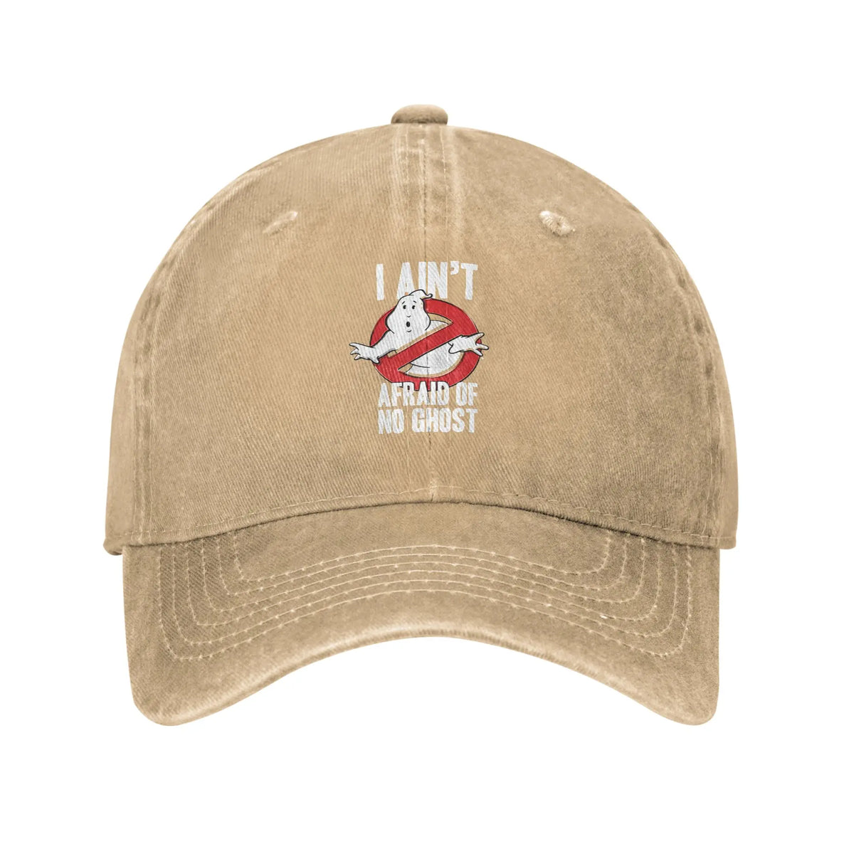 Ghostbusters I Ain't Afraid Of No Ghost Washed Baseball Cap
