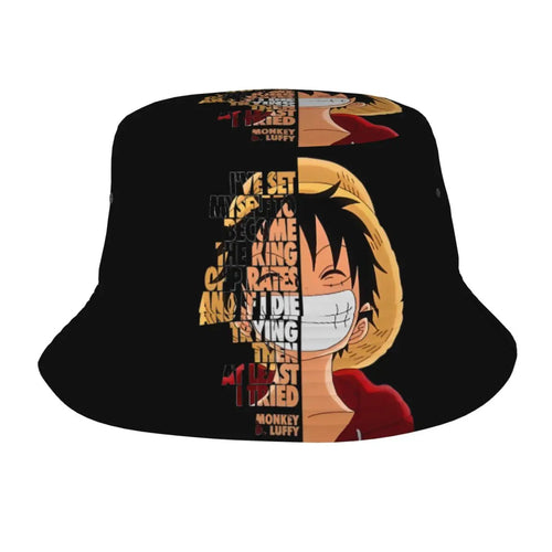 LUFFY One Piece Merch Bucket Hat The King of Kirates Irish