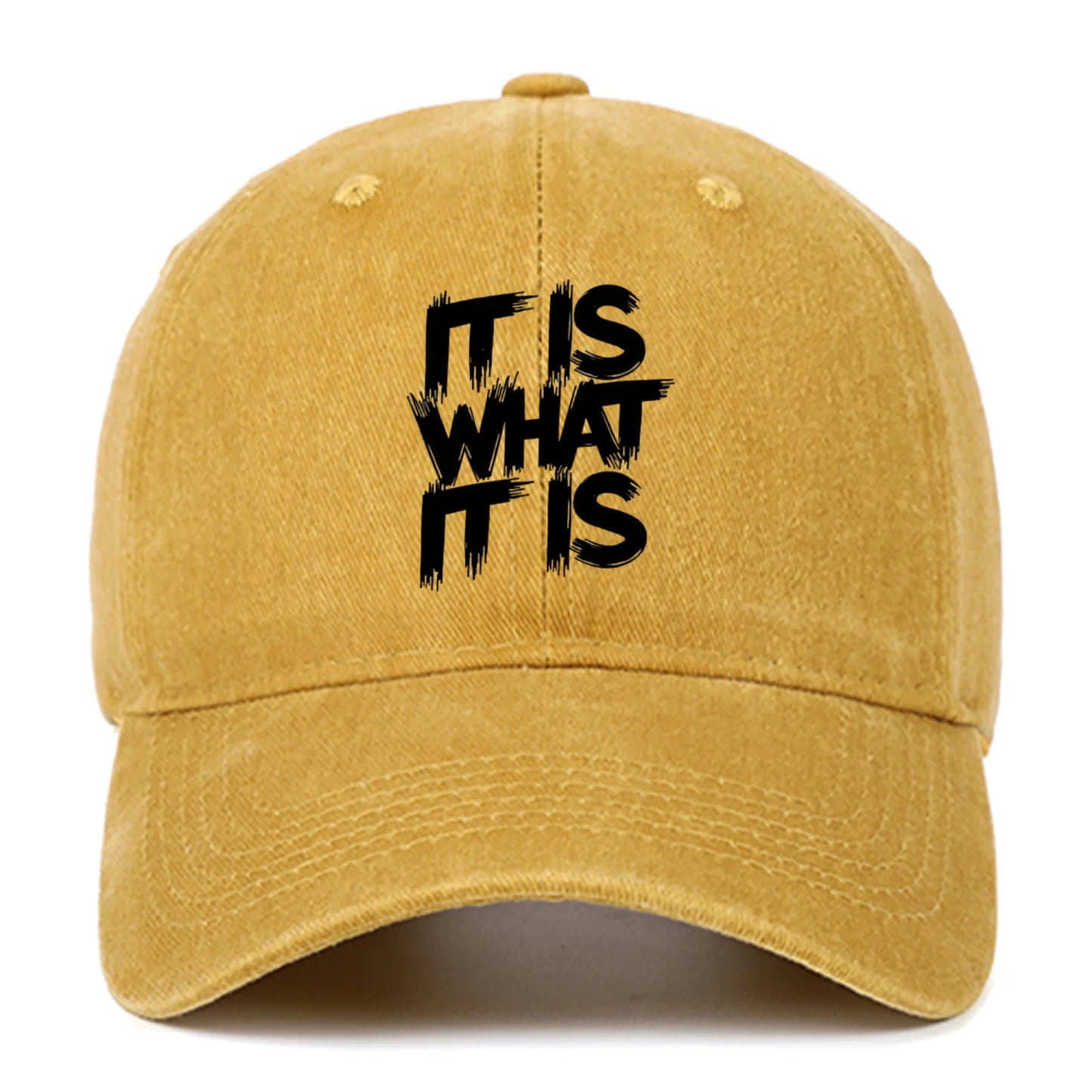 Black Letter Printed Baseball Caps For Men And Women