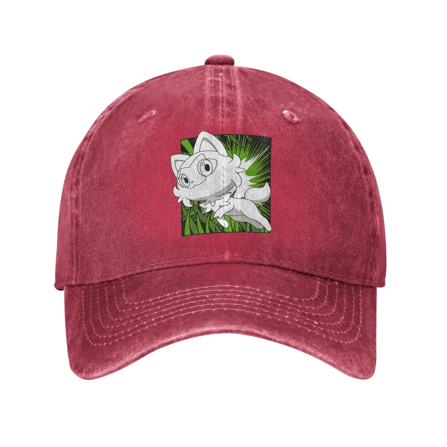 Pokemon Sprigatito Manga Style Casual Baseball Cap