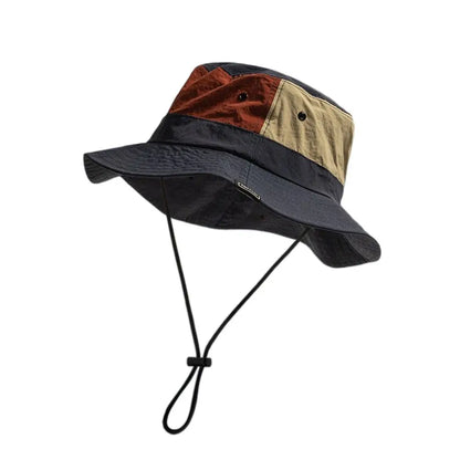 Sun Protection Wide Brim Bucket Hat Quick-dry Summer Man Women
