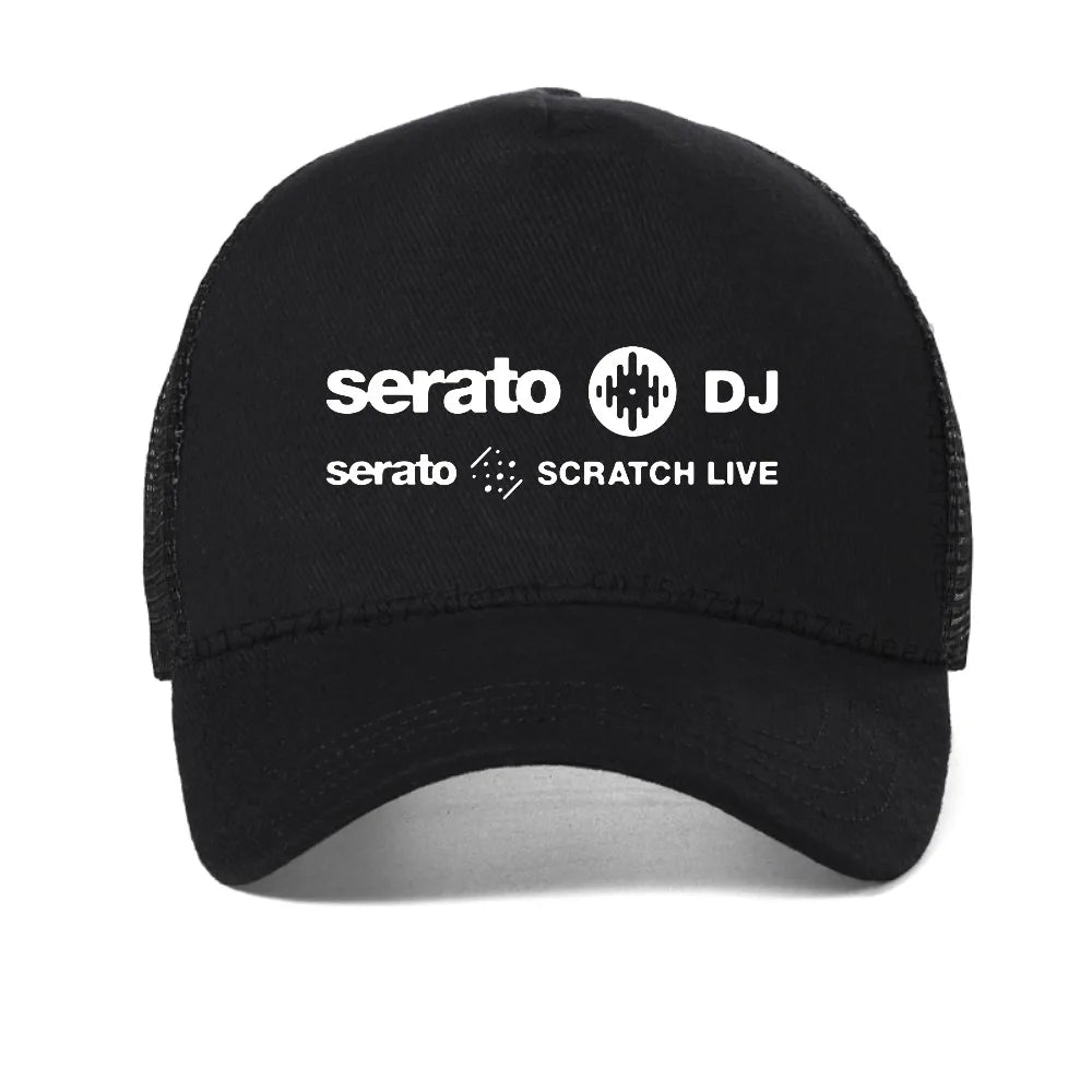 New Serato Dj Music Research Logo Men's Mesh Baseball Cap