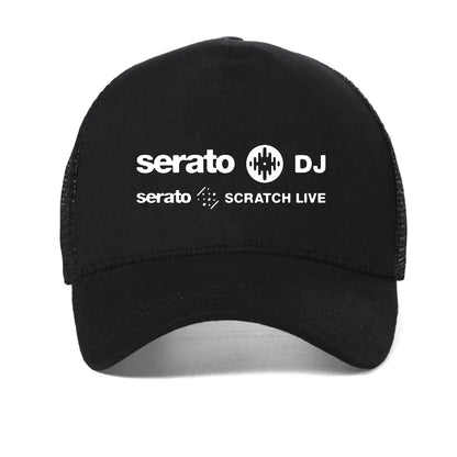 New Serato Dj Music Research Logo Men's Mesh Baseball Cap