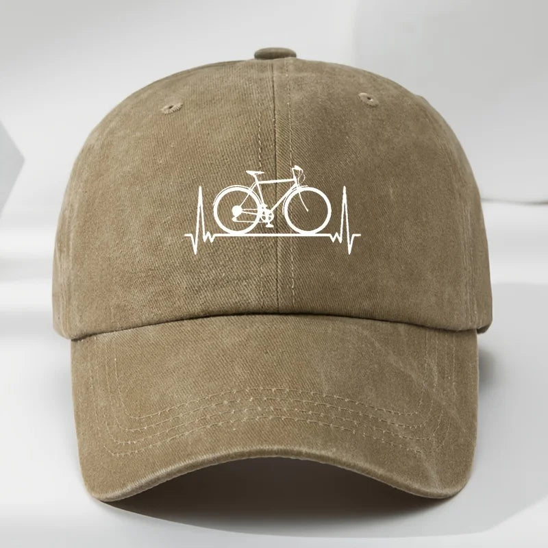 Men's And Women's Baseball Caps Bicycle Prints Suitable For Outdoor
