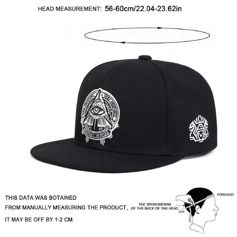 Eye of God Flat Edge Hat Mesh Hat Snapback Hat