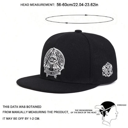 Eye of God Flat Edge Hat Mesh Hat Snapback Hat