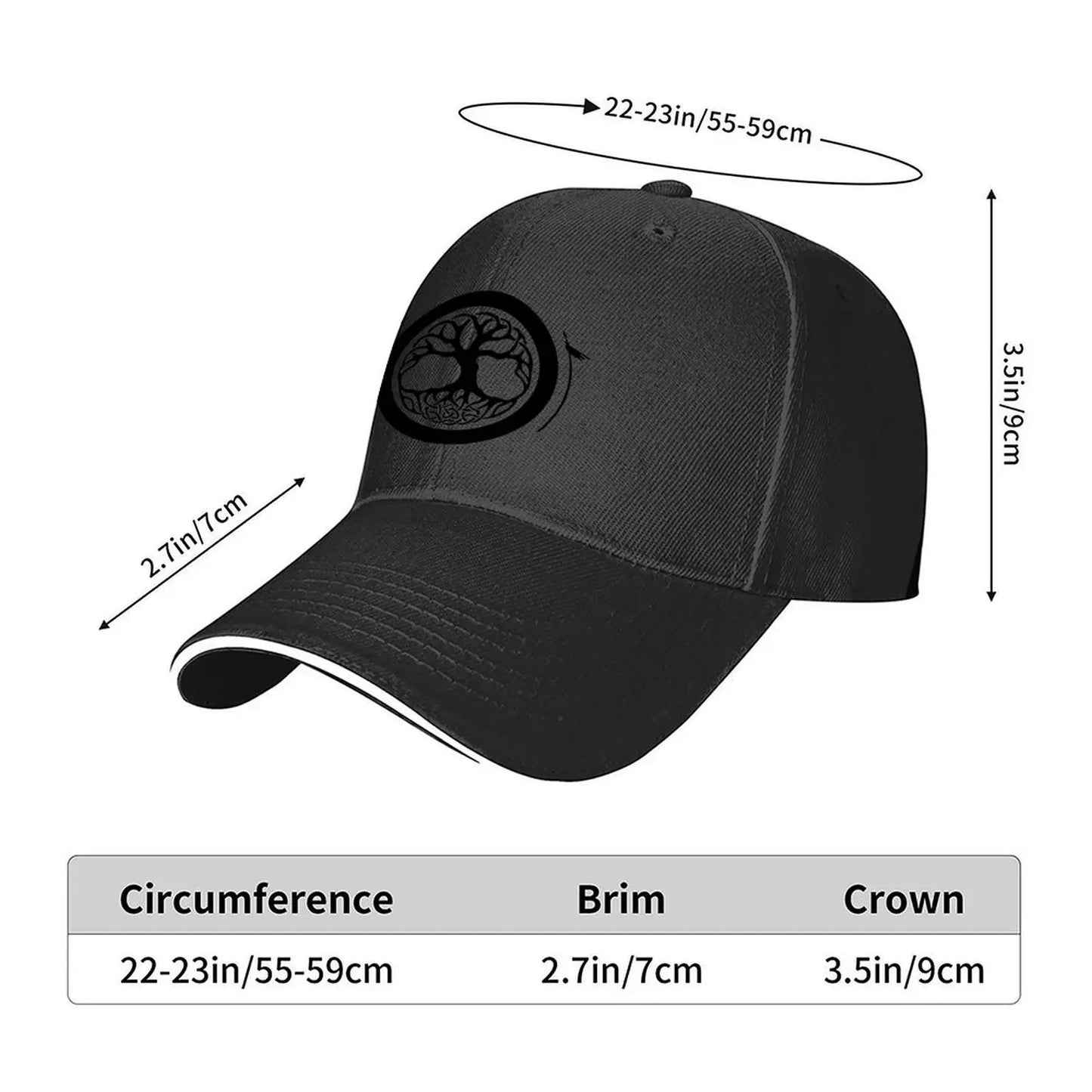 Iron Tree Dojo Logo Black Baseball Cap