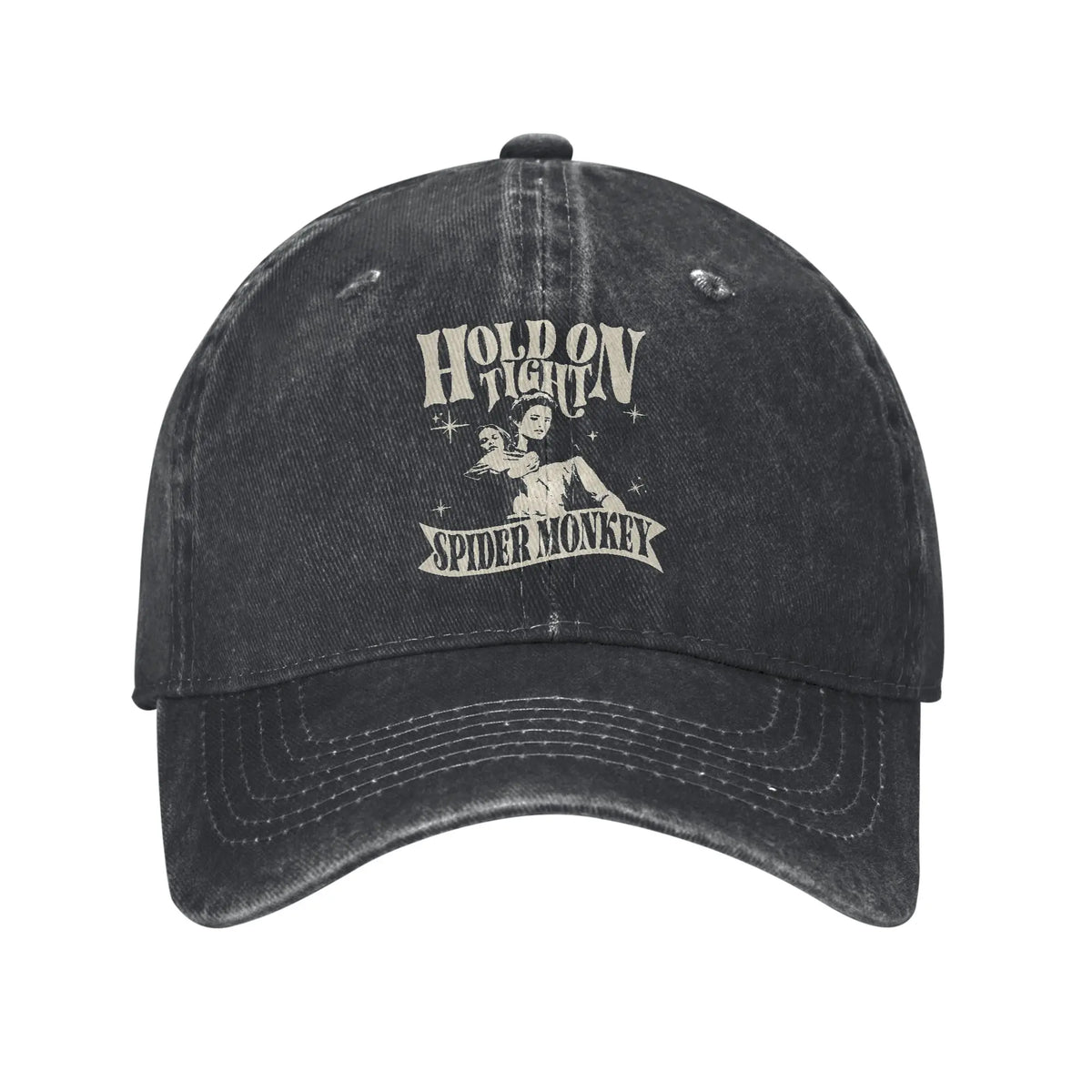 Hold On Tight Spider Monkey Twilight Unisex Style Baseball Caps