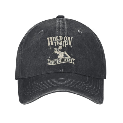 Hold On Tight Spider Monkey Twilight Unisex Style Baseball Caps