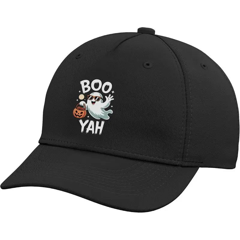 Boo Yah Halloween Ghost Fun Adjustable Baseball Hat