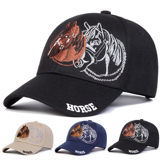 Unisex HORSE Embroidery Baseball Caps