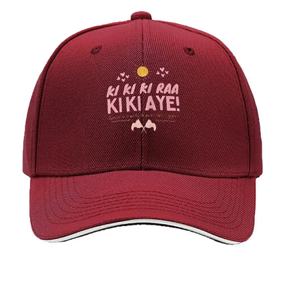 Ki Ki Ki Raa Kiki Aye Pink Text Sandwich Baseball Cap