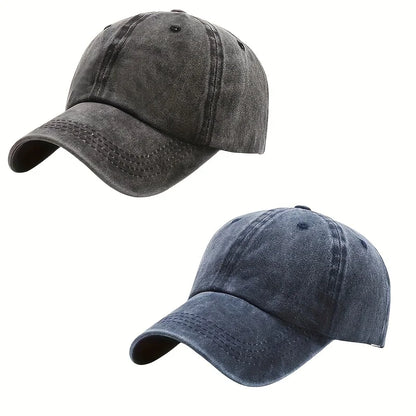 Solid Washed Denim Baseball Cap Vintage Unisex Cotton Sport Hat Outdoor Women Men