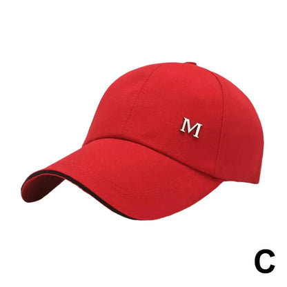 Baseball Cap M Letter Embroidery Pure Color Sun Hat Dad Hats Hip Hop