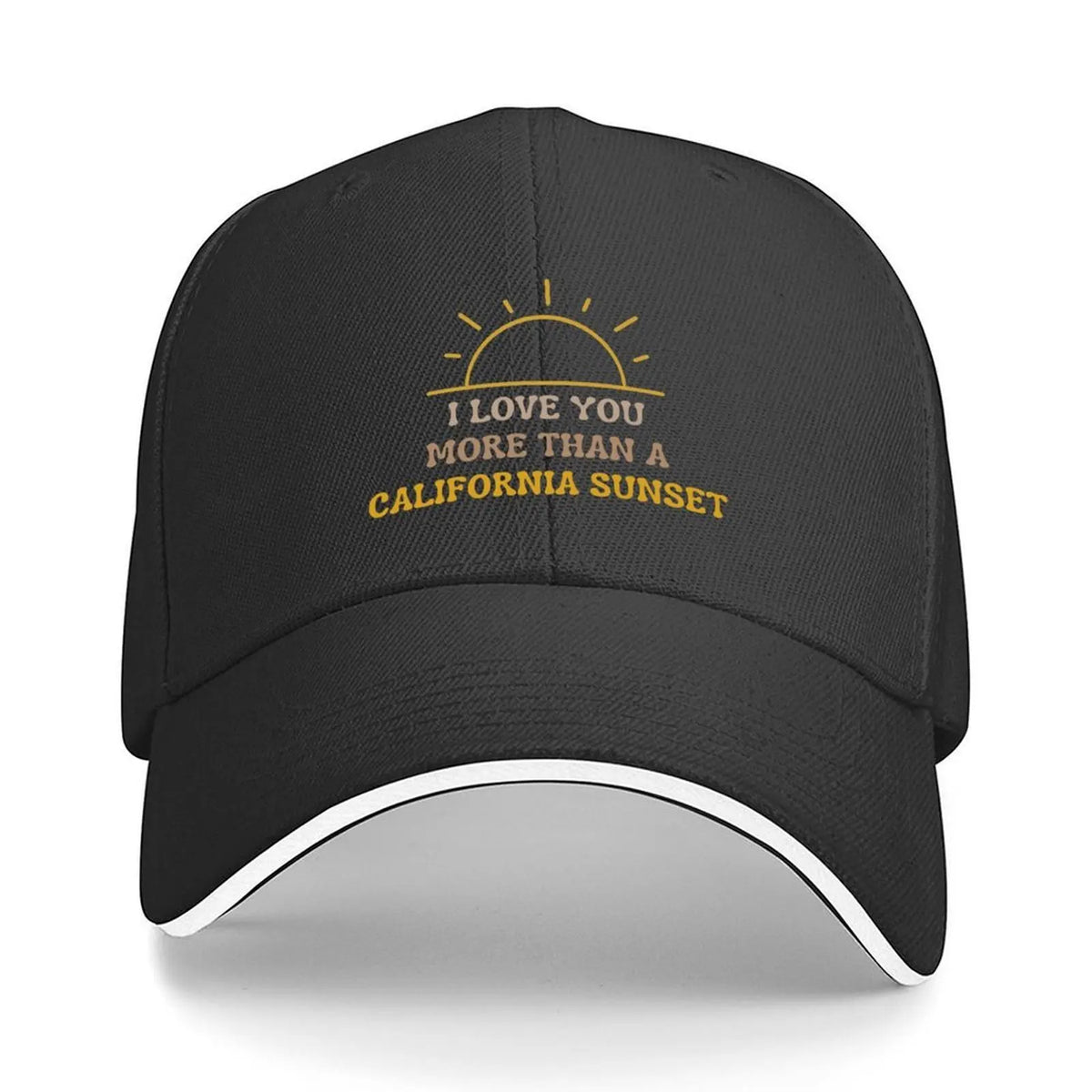 I Love You More Than California Sunset - Valentines Day gifts Baseball Cap