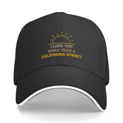 I Love You More Than California Sunset - Valentines Day gifts Baseball Cap