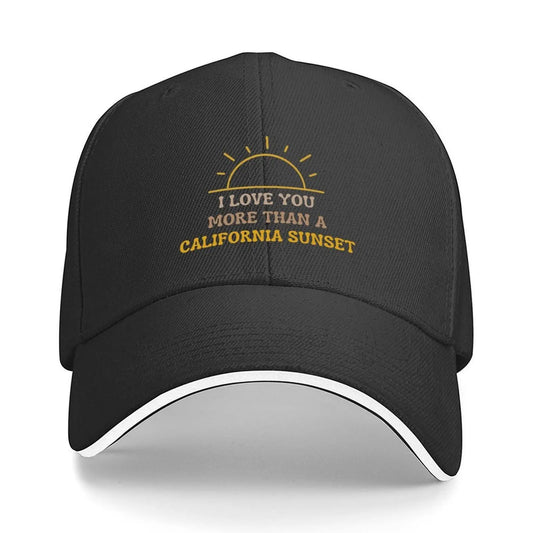 I Love You More Than California Sunset - Valentines Day gifts Baseball Cap