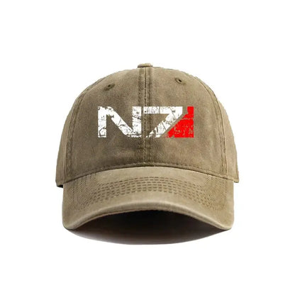 Mass Effect N7 Baseball Caps Distressed Hats Cap Men Women