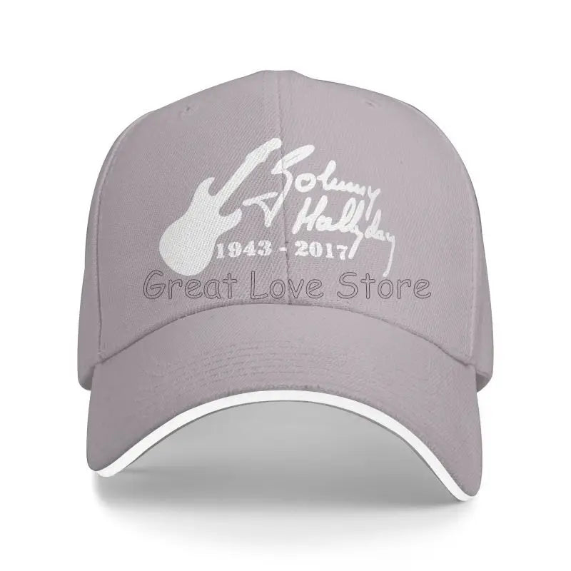 Johnny Hallyday Print Baseball Cap