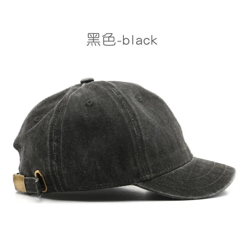 Four Seasons Fashion Short Brim Cotton Baseball Caps