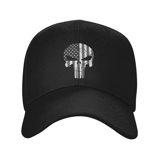 Adult American Skull Head Supper Hero Hats Hip-Hop Baseball Caps