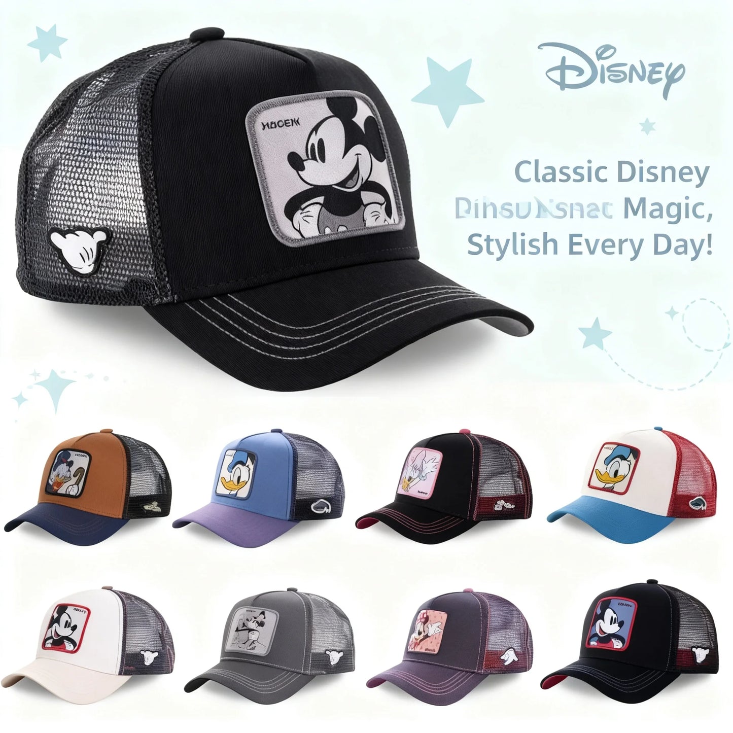 Disney Anime Cartoon Snapback Cotton Baseball Cap