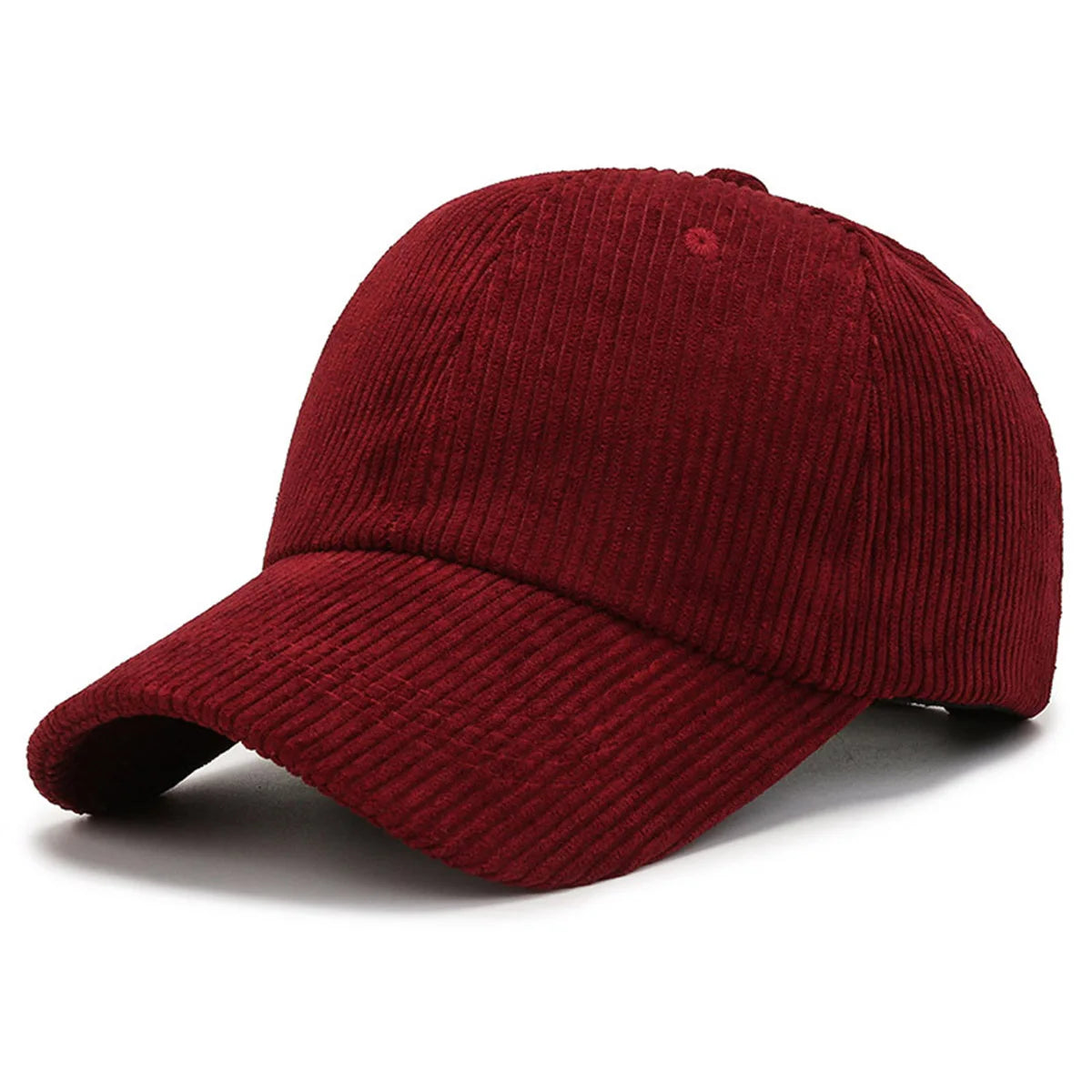 Fashion Suede Baseball Cap Men and Women Autumn and Winter Solid Retro Corduroy