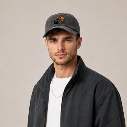 Ghost with Umbrella Graphic Baseball Cap
