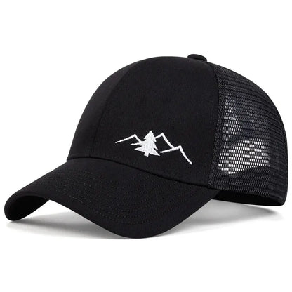 Unisex Casual Baseball Cap Sports Mountain Embroidery Hip Hop Hats