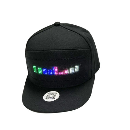 APP Programmable LED Message Hats Luminous Sports Baseball Cap