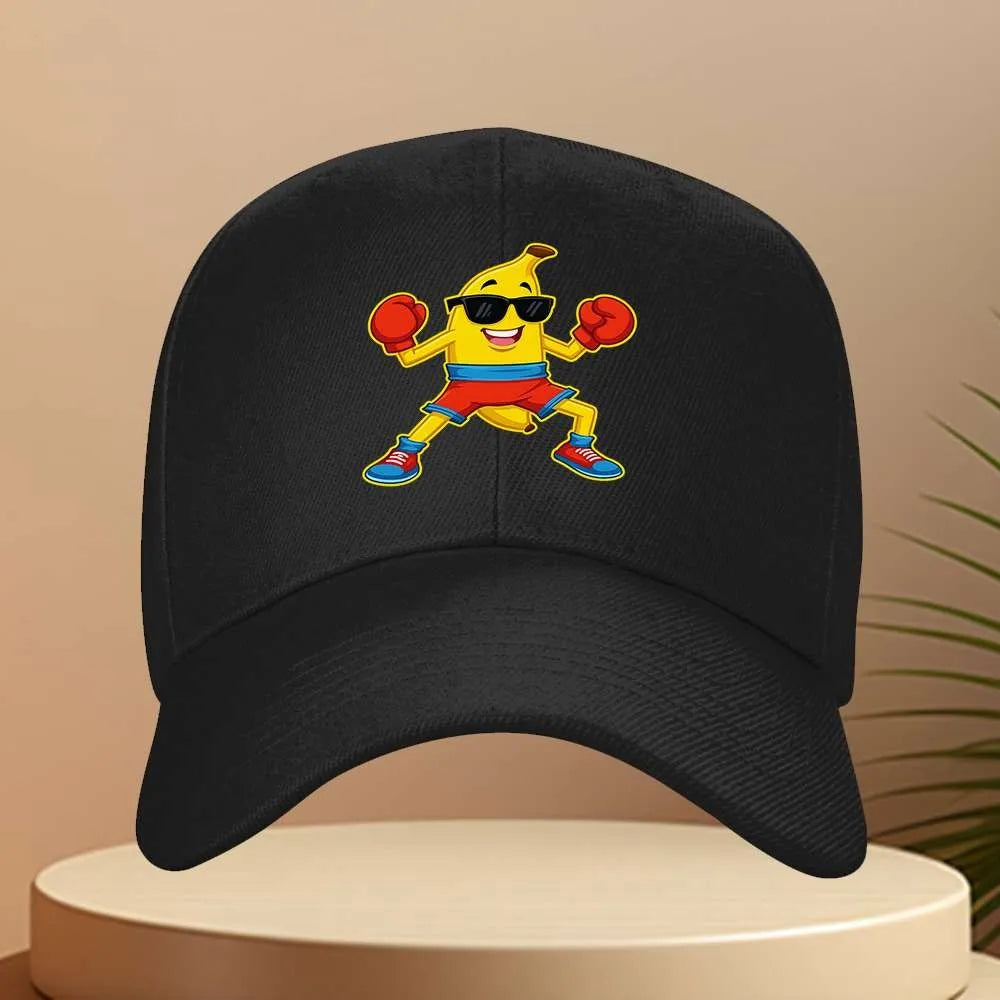 Boxing Banana Graphic Baseball Cap