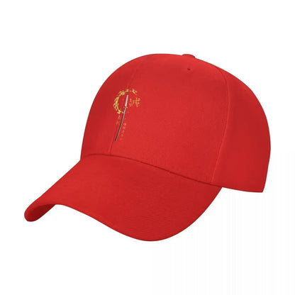 Demon Sword Blade Of Fire Flame Baseball Cap