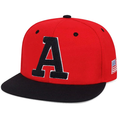 Fashion Men Hip Hop Cap A Letter Embroidery Baseball Caps Snapback Hat