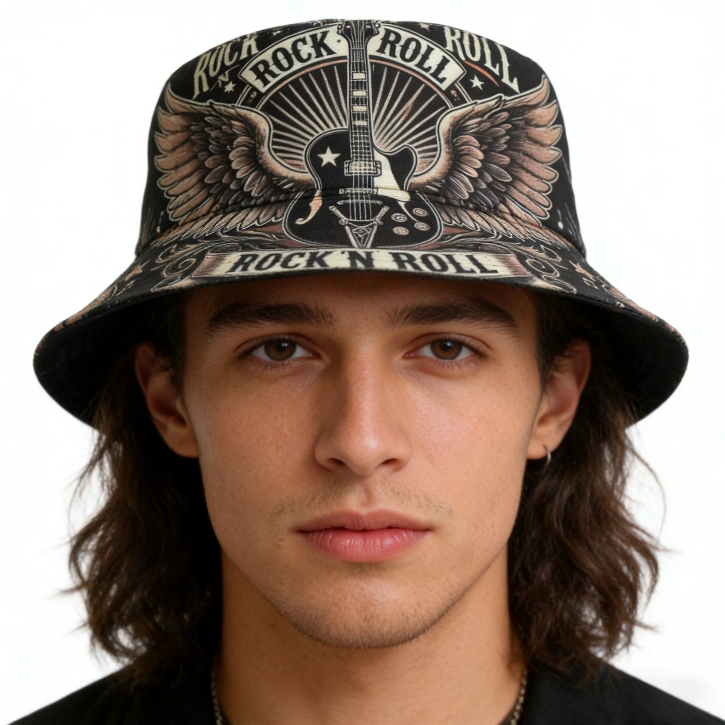 Double Layered Rock Roll Bucket Hat