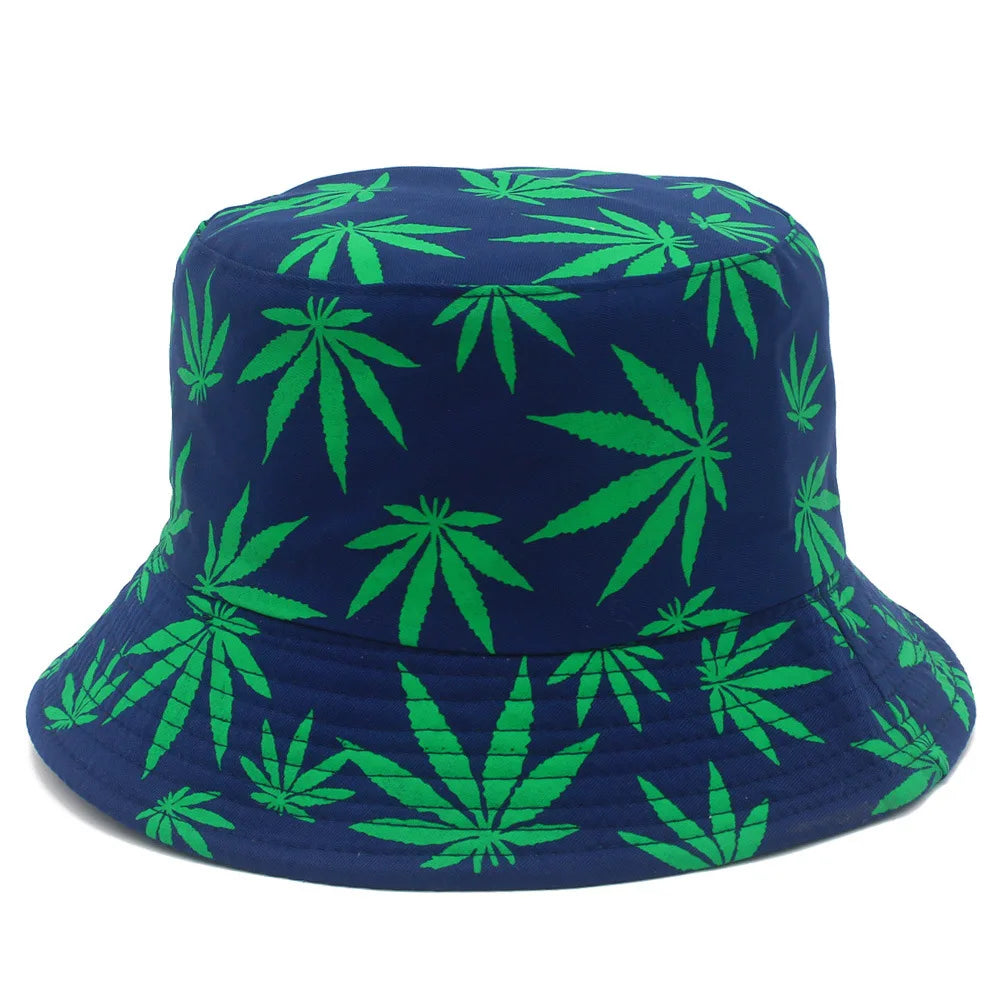 Hats Outdoor Fishman Cap Wide Brim Beach Panama Maple Leaves Sun Caps Men Women Bucket Hat