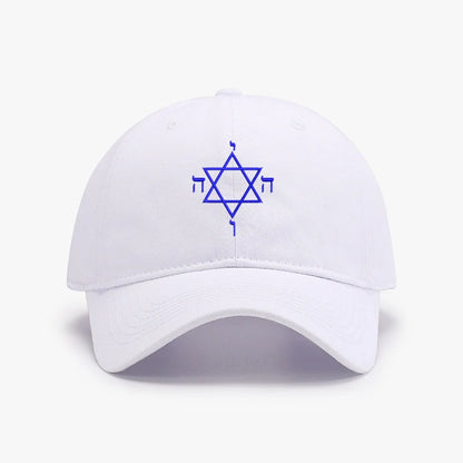 Embroidery Star of David Men Baseball Cap