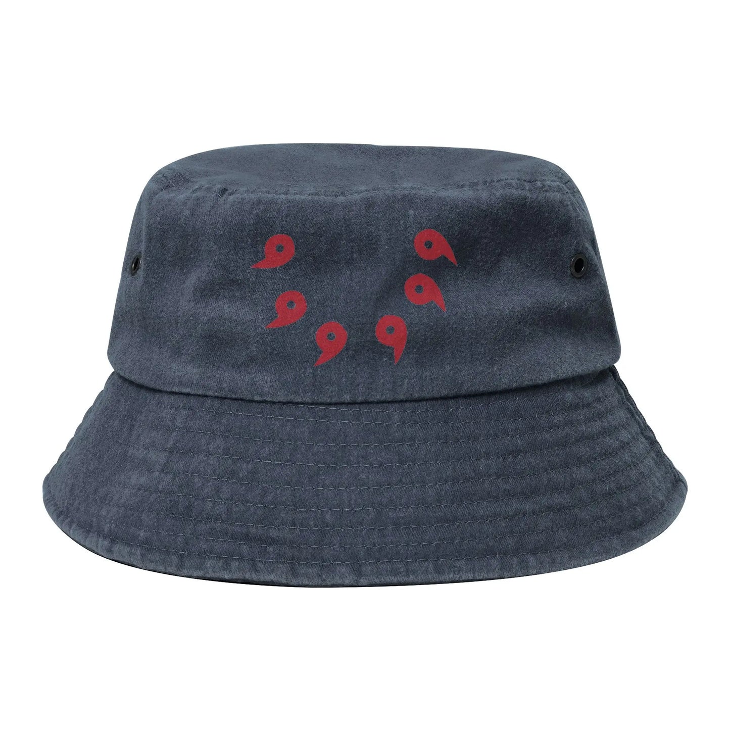 Summer Travel Headwear Rikudou Sennin Chain Washed Denim Bucket Hats