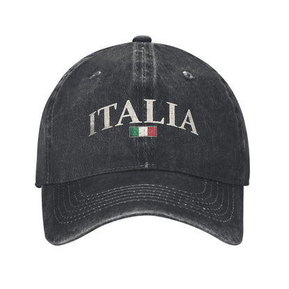 Italia Vintage Italy Flag Italian Casual Baseball Cap