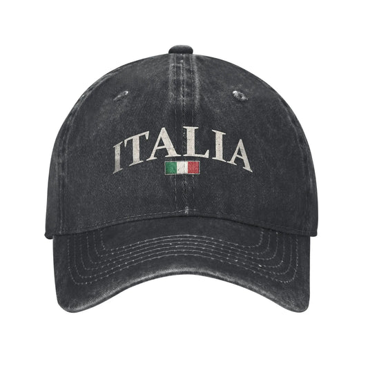 Italia Vintage Italy Flag Italian Casual Baseball Cap