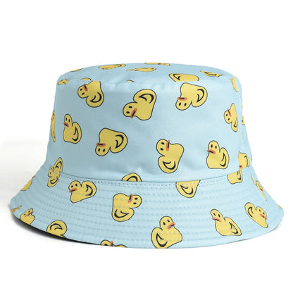 Blue Sky And White Clouds Print Bucket Hat