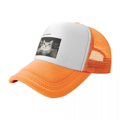 Wait I'm Goated Cat Mesh Baseball Cap